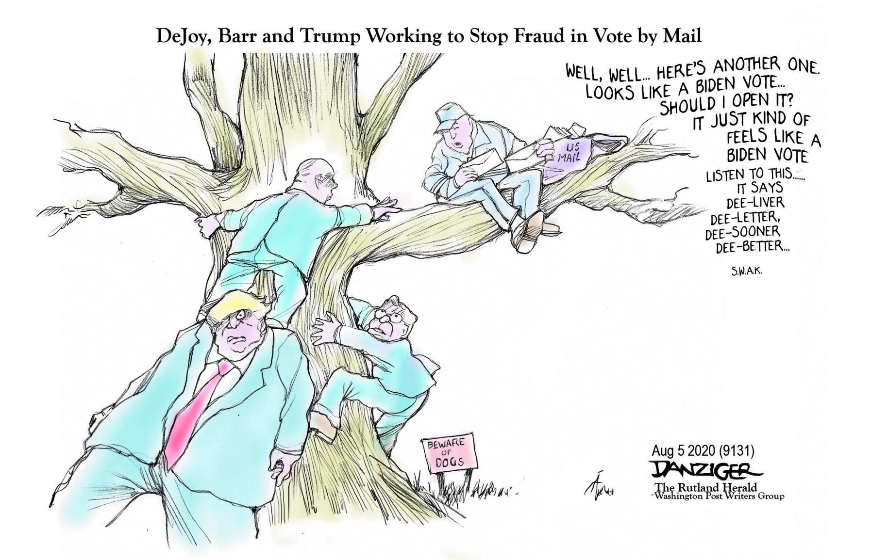 Jeff Danziger editorial cartoon